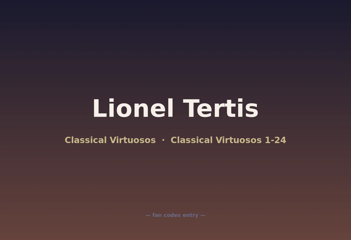 Lionel Tertis