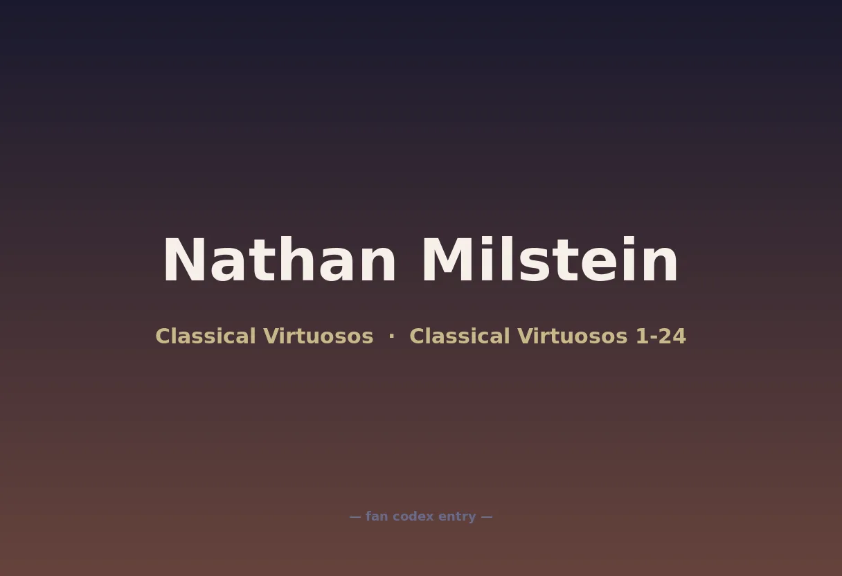 Nathan Milstein