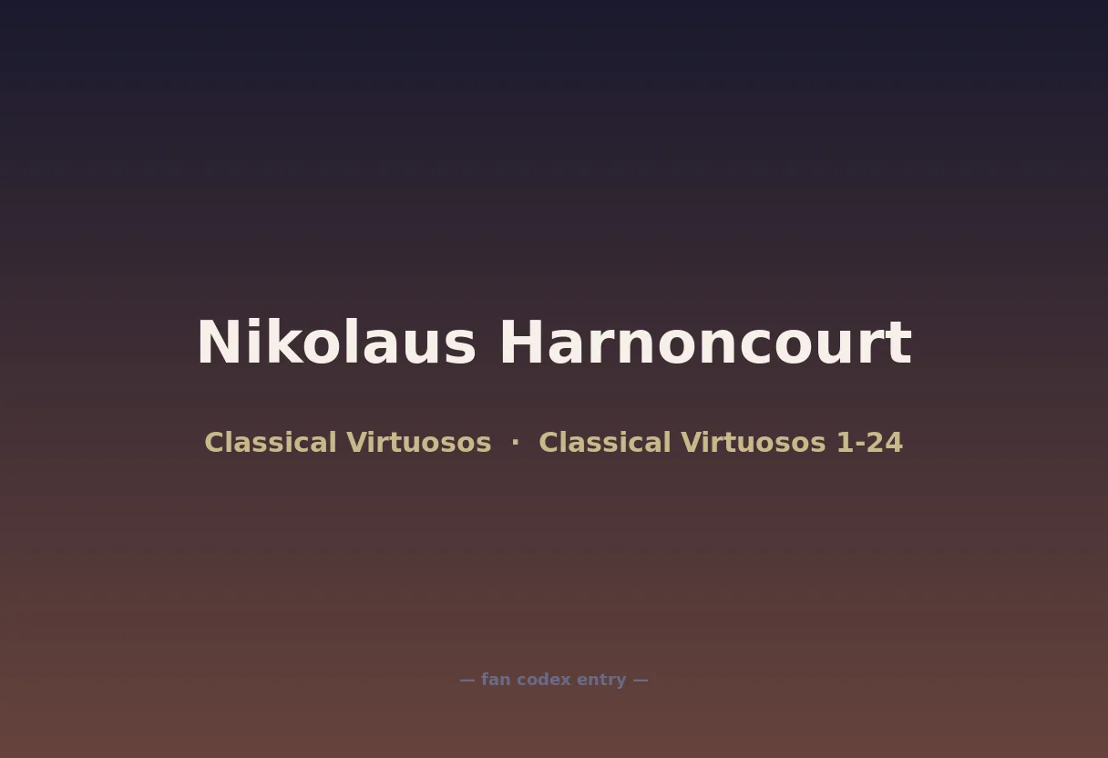 Nikolaus Harnoncourt